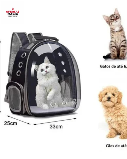 Mochila transportadora de mascota